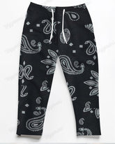 Street Paisley Men's Loose Plus Size Straight Pants